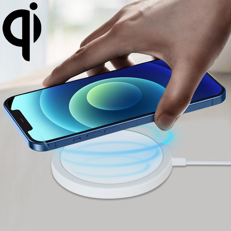 OJD-63 15W Aluminum Alloy Style Round Magsafe Magnetic Wireless Charger for iPhone 12 Series - Apple Accessories by buy2fix | Online Shopping UK | buy2fix