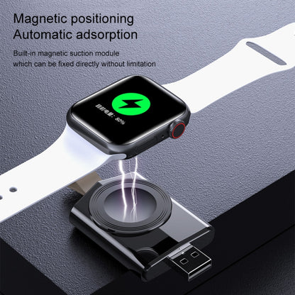K03 Universal Portable Magnetic Wireless Charger for Apple Watch Series 6 / 5 / SE / 4 / 3 / 2 / 1 (Black) - Others by buy2fix | Online Shopping UK | buy2fix