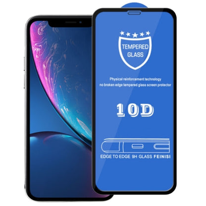 For iPhone 11 / XR 9H 10D Full Screen Tempered Glass Screen Protector - Apple Accessories by buy2fix | Online Shopping UK | buy2fix