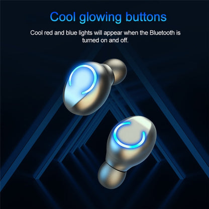 F9-9 TWS CVC8.0 Noise Cancelling Bluetooth Earphone with Charging Box, Support Touch Lighting Effect & Three-screen LED Power Display & Power Bank & Mobile Phone Holder & HD Call & Voice Assistant(Dark Blue) - TWS Earphone by buy2fix | Online Shopping UK | buy2fix