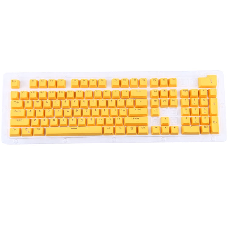 104 Keys Double Shot PBT Backlit Keycaps for Mechanical Keyboard (Yellow) -  by buy2fix | Online Shopping UK | buy2fix