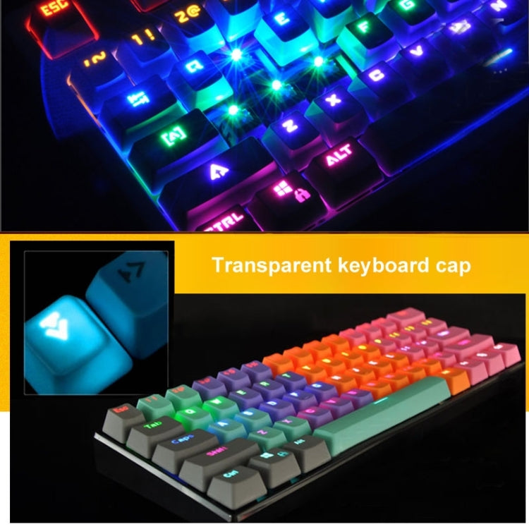 104 Keys Double Shot PBT Backlit Keycaps for Mechanical Keyboard (Grey) - Silicone / Sticker by buy2fix | Online Shopping UK | buy2fix