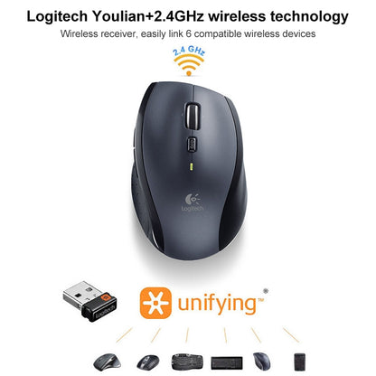 Logitech M705 1000DPI 2.4GHz Wireless Laser Dual Mode Mouse - Wireless Mice by Logitech | Online Shopping UK | buy2fix