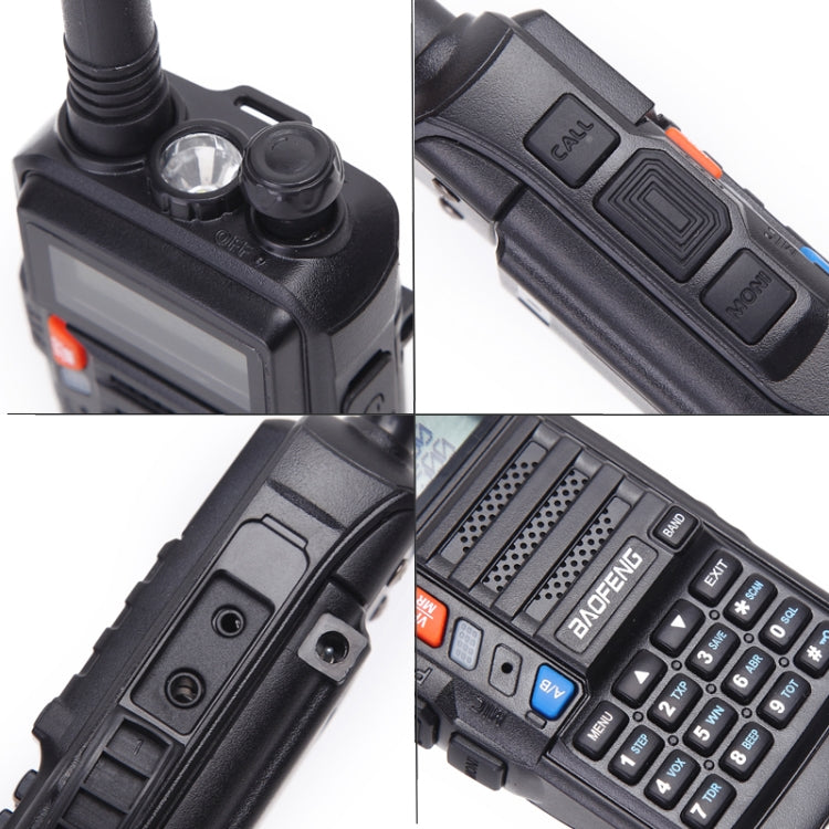 Baofeng BF-UV5R Plus S9 FM Interphone Handheld Walkie Talkie, EU Plug(Black) - Handheld Walkie Talkie by BAOFENG | Online Shopping UK | buy2fix