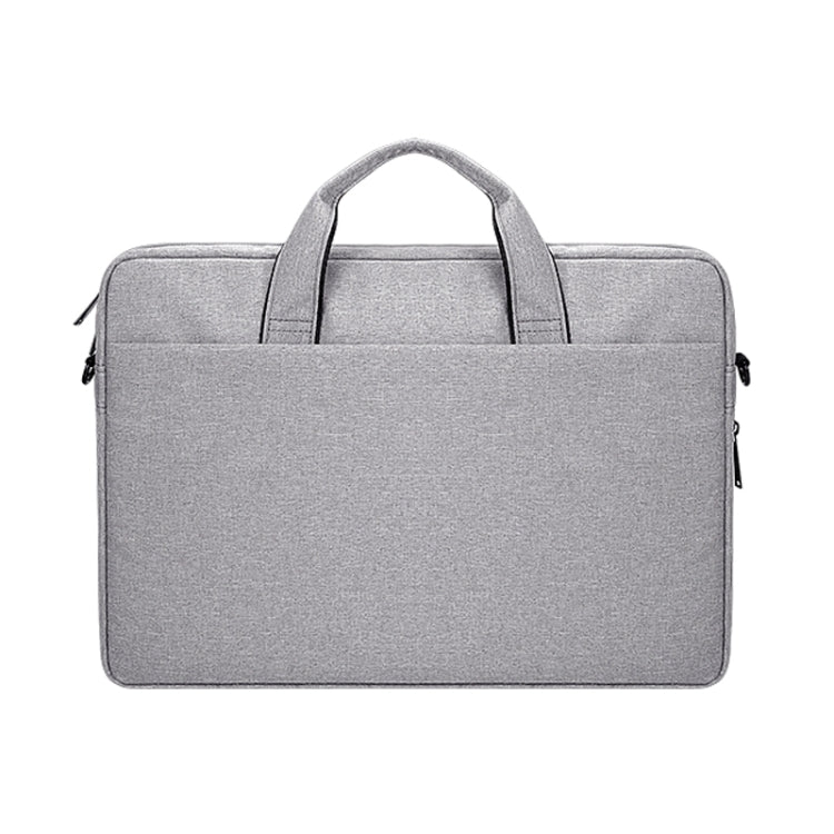 DJ06 Oxford Cloth Waterproof Wear-resistant Portable Expandable Laptop Bag for 15.6 inch Laptops, with Detachable Shoulder Strap(Grey) - Other by buy2fix | Online Shopping UK | buy2fix