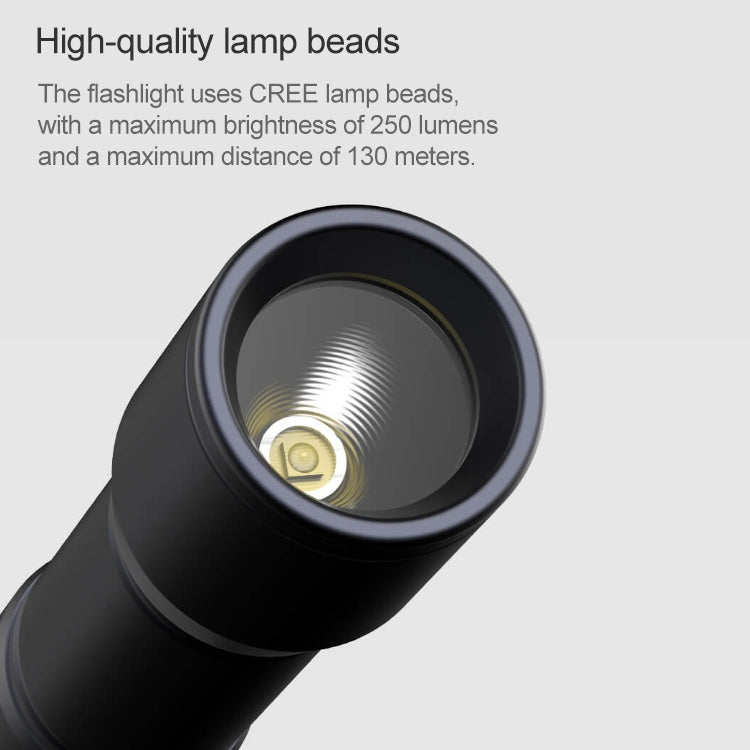 Original Xiaomi Youpin BEEBEST Portable Flashlight，Support Three-gear Mode(Black) - LED Flashlight by Xiaomi | Online Shopping UK | buy2fix