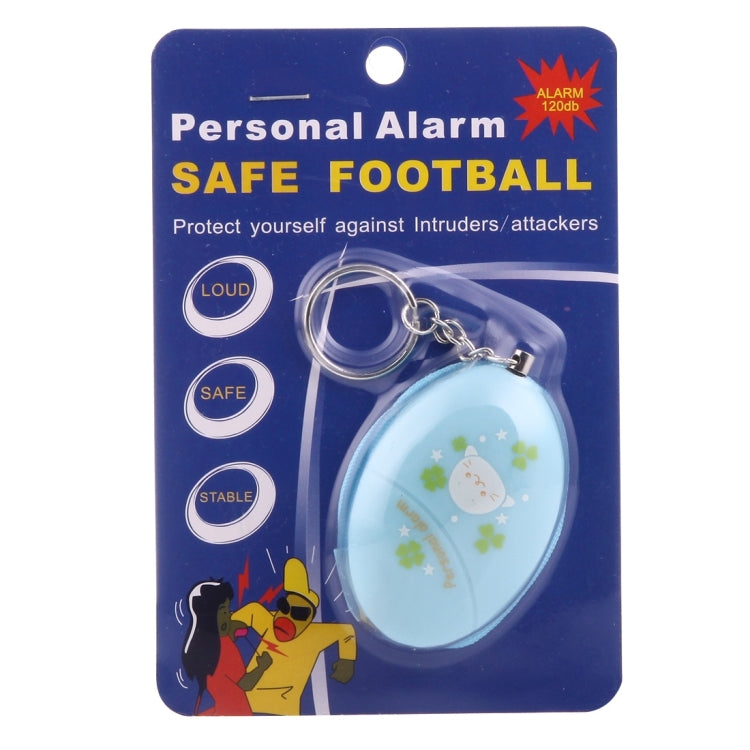 Mini Safe Football Loud Personal Alarm with Anti-Rape for Girl and Kids, 120Db Alarm(Blue) - Security by buy2fix | Online Shopping UK | buy2fix