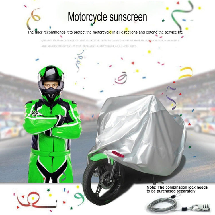 210D Oxford Cloth Motorcycle Electric Car Rainproof Dust-proof Cover, Size: XXXL (Black Silver) - Raincoat by buy2fix | Online Shopping UK | buy2fix