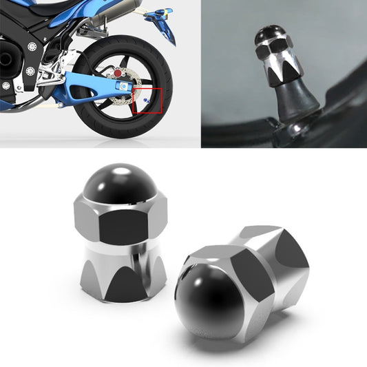 2 PCS Motorcycles Gas Cap Mouthpiece Cover Tire Cap Tire Valve Caps (Black) - In Car by buy2fix | Online Shopping UK | buy2fix