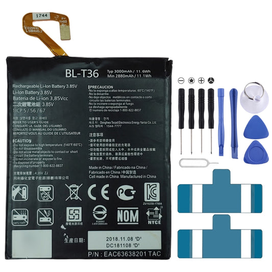 BL-T36 for LG K30 X410TK Li-ion Polymer Battery - For LG by buy2fix | Online Shopping UK | buy2fix