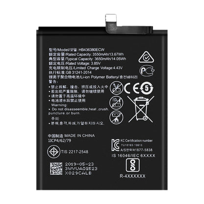 HB436380ECW for Huawei P30 Li-ion Polymer Battery - For Huawei by buy2fix | Online Shopping UK | buy2fix