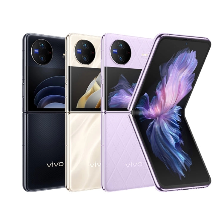 vivo X Flip 5G, 50MP Camera, 12GB+512GB, Dual Back Cameras, Side Fingerprint Identification, 4400mAh Battery, 6.74 inch + 3.0 inch Android 13.0 OriginOS 3 Qualcomm Snapdragon 8+ Gen1 Octa Core up to 3.0GHz, NFC, OTG, Network: 5G (Black) - vivo by vivo | Online Shopping UK | buy2fix