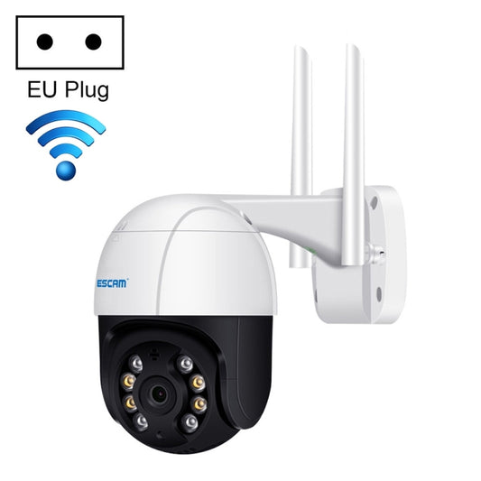 ESCAM QF218 1080P Pan / Tilt AI Humanoid Detection IP66 Waterproof WiFi IP Camera, Support ONVIF / Night Vision / TF Card / Two-way Audio, EU Plug - Security by ESCAM | Online Shopping UK | buy2fix