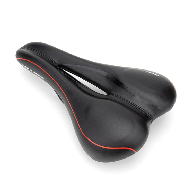 PROMEND SD-565 Hollow Breathable Silicone Bicycle Saddle (Black Red) - Outdoor & Sports by PROMEND | Online Shopping UK | buy2fix