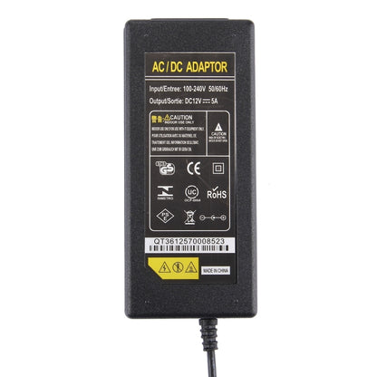 12V 5A AC / DC Power Supply Charger Adapter for LED, UK Plug(Black) - Power Supplies by buy2fix | Online Shopping UK | buy2fix