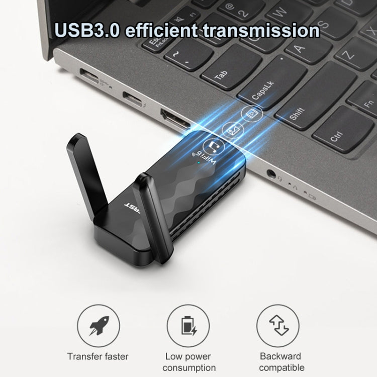 COMFAST CF-955AX 1800Mbps WiFi6 USB Wireless Network Card - USB Network Adapter by COMFAST | Online Shopping UK | buy2fix