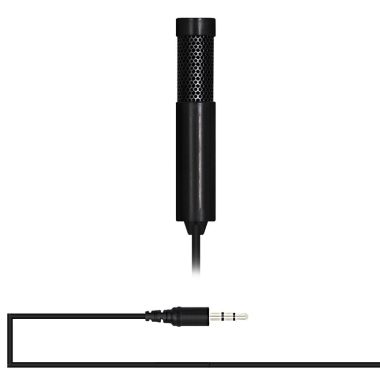 Yanmai SF555 Mini Professional 3.5mm Jack Studio Stereo Condenser Recording Microphone, Cable Length: 1.5m, Compatible with PC and Mac for Live Broadcast Show, KTV, etc.(Black) - Consumer Electronics by Yanmai | Online Shopping UK | buy2fix