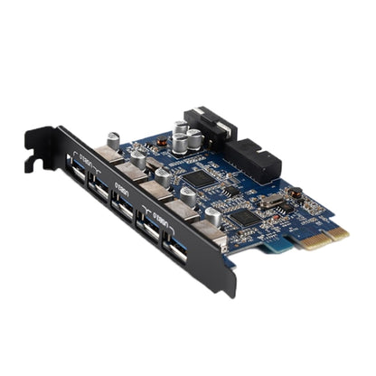 ORICO PVU3-5O2I USB3.0 * 5 + 20Pin Slot * 1 PCI Express Card for Desktop, 5Gbps Superspeed Data Transmission(Black) - Add-on Cards by ORICO | Online Shopping UK | buy2fix