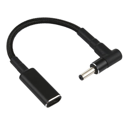 PD 100W 18.5-20V 3.5 x 1.35mm Elbow to USB-C / Type-C Adapter Nylon Braid Cable - Universal Power Adapter by buy2fix | Online Shopping UK | buy2fix