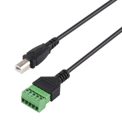 USB Type-B Male Plug to 5 Pin Pluggable Terminals Solder-free USB Connector Solderless Connection Adapter Cable, Length: 30cm - Computer & Networking by buy2fix | Online Shopping UK | buy2fix