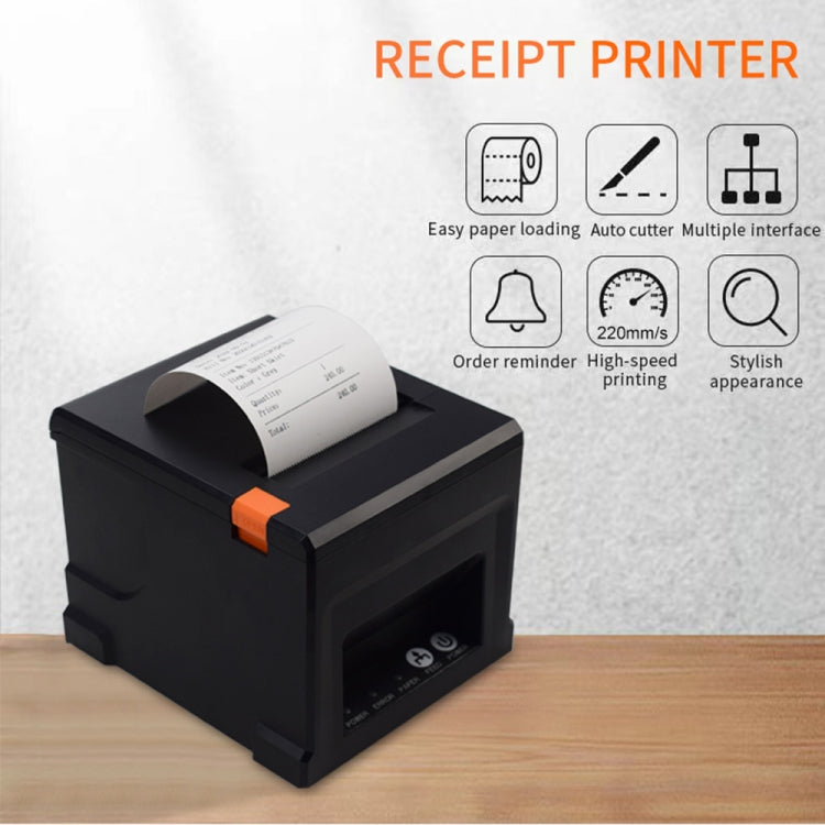 ZJ-8360 II USB and LAN Inferface Auto-cutter 80mm Thermal Receipt Printer(EU Plug) - Consumer Electronics by buy2fix | Online Shopping UK | buy2fix