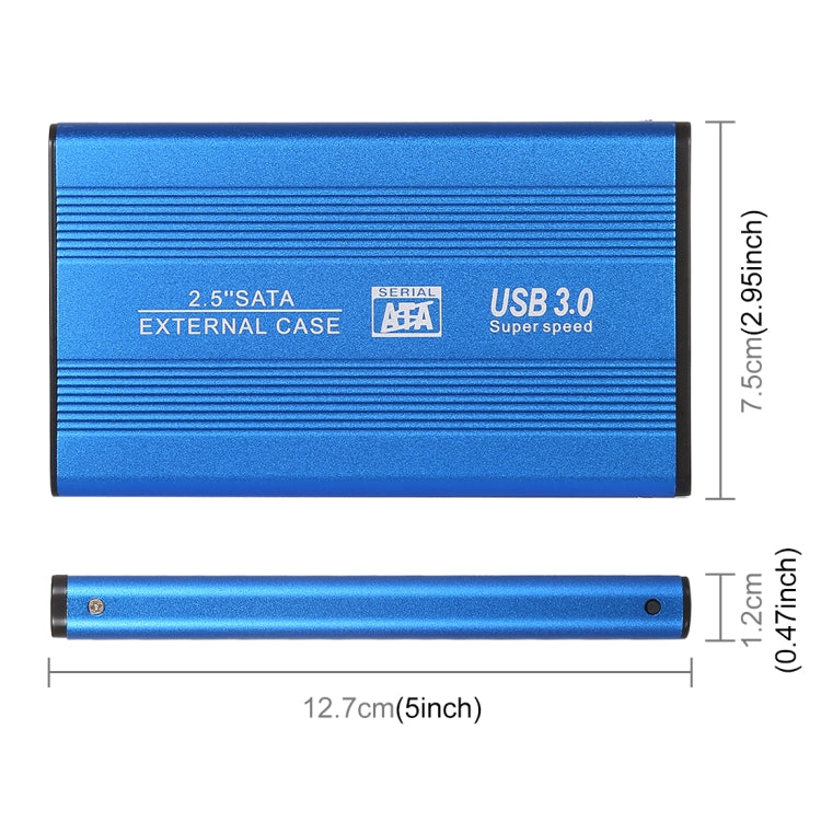 Richwell SATA R2-SATA-2TB 2TB 2.5 inch USB3.0 Super Speed Interface Mobile Hard Disk Drive(Blue) - External Hard Drives by Richwell | Online Shopping UK | buy2fix