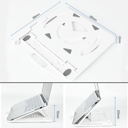 General-purpose Increased Heat Dissipation For Laptops Holder, Style: with Mobile Phone Holder(Black) - Computer & Networking by buy2fix | Online Shopping UK | buy2fix