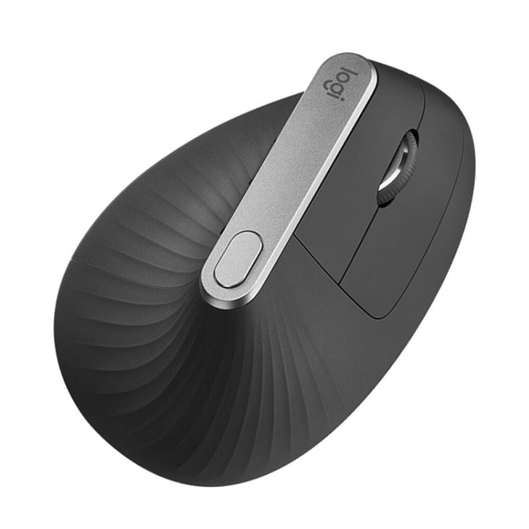 Logitech MX Vertical 4000DPI USB-C / Type-C + Unifying + Bluetooth Three-mode Ergonomic Wireless Vertical Optical Mouse (Black) - Wireless Mice by Logitech | Online Shopping UK | buy2fix