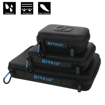 PULUZ Waterproof Carrying and Travel Case for for GoPro Hero11 Black / HERO10 Black / HERO9 Black / HERO8 Black / HERO7 /6 /5 /5 Session /4 Session /4 /3+ /3 /2 /1, DJI Osmo Action and Other Action Cameras Accessories, Medium Size: 23cm x 17cm x 7cm - DJI & GoPro Accessories by PULUZ | Online Shopping UK | buy2fix