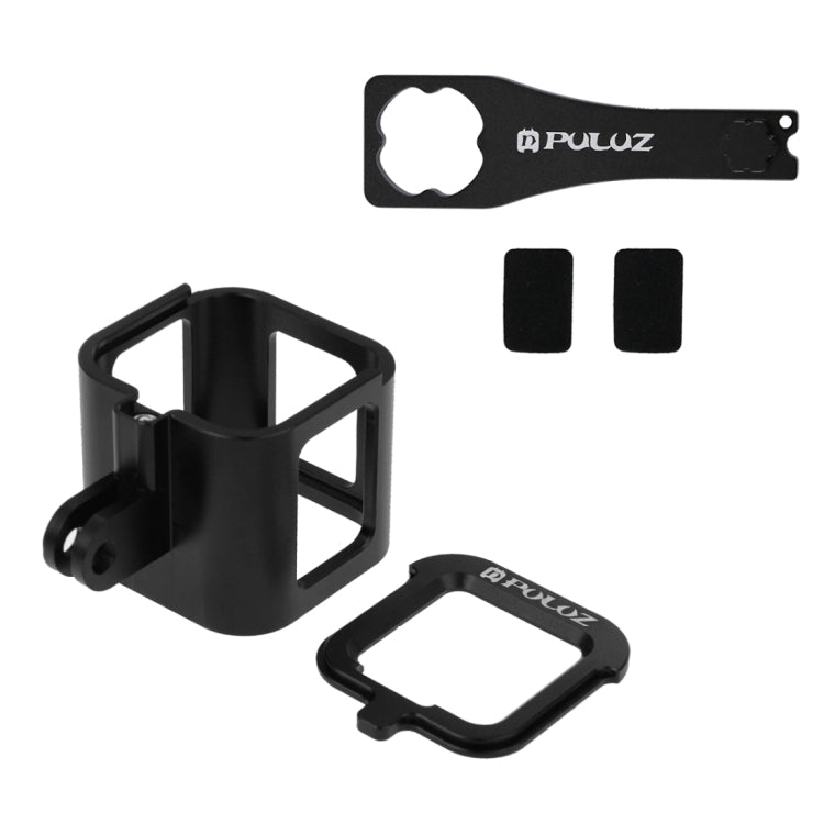 PULUZ Housing Shell CNC Aluminum Alloy Protective Cage with Insurance Frame for GoPro HERO5 Session /HERO4 Session /HERO Session(Black) - DJI & GoPro Accessories by PULUZ | Online Shopping UK | buy2fix