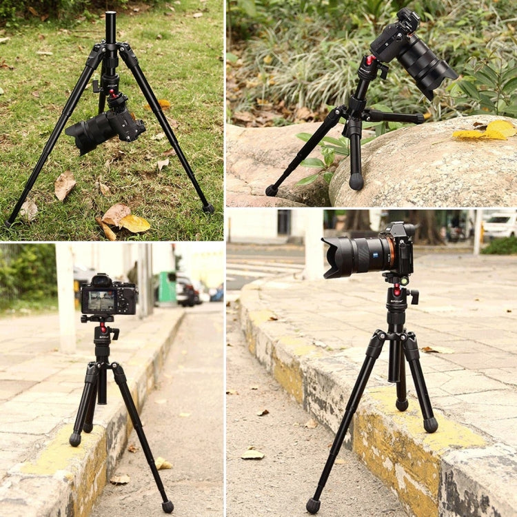 PULUZ  Pocket Mini Microspur Photos Magnesium Alloy Tripod Mount with 360 Degree Ball Head  for DSLR &  Digital Camera, Adjustable Height: 24.5-57cm, Load Max: 3kg - Camera Accessories by PULUZ | Online Shopping UK | buy2fix