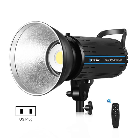 PULUZ 150W Studio Video Light 5600K Monochromatic Temperature Built-in Dissipate Heat System with Remote Control(US Plug) - Camera Accessories by PULUZ | Online Shopping UK | buy2fix