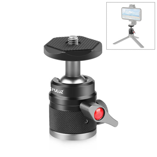 PULUZ 360 Panorama Aluminum Alloy Tripod Ball Head Adapter with Knob Lock(Black) - Camera Accessories by PULUZ | Online Shopping UK | buy2fix