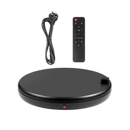 PULUZ 45cm Remote Control Adjusting Speed Rotating Turntable Display Stand with Power Socket, Black, Load 100kg(AU Plug) - Camera Accessories by PULUZ | Online Shopping UK | buy2fix