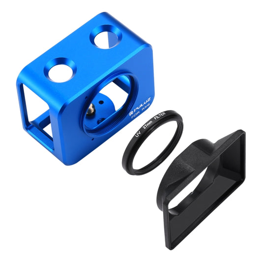 PULUZ for Sony RX0 Aluminum Alloy Protective Cage + 37mm UV Filter Lens + Lens Sunshade with Screws and Screwdrivers(Blue) - DJI & GoPro Accessories by PULUZ | Online Shopping UK | buy2fix