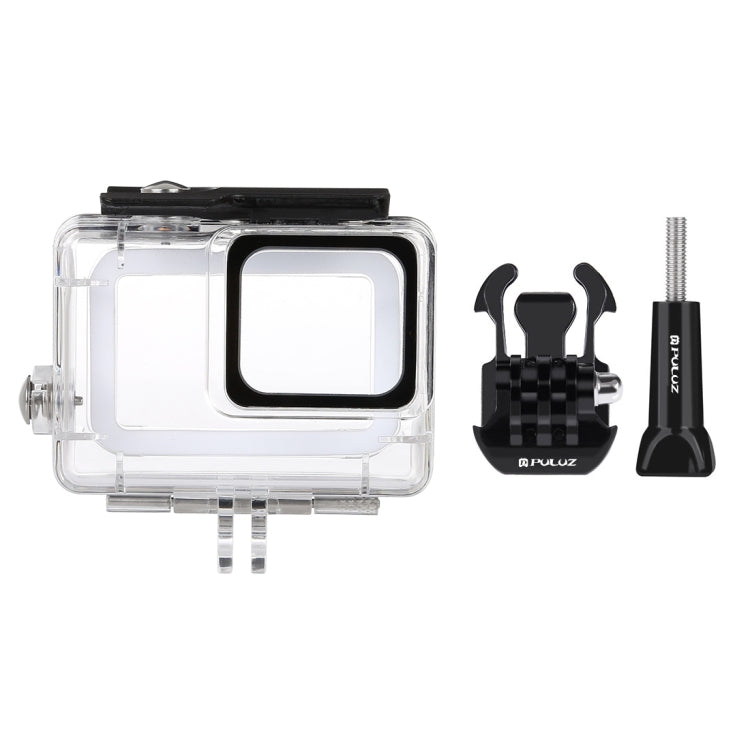 PULUZ 45m Underwater Waterproof Housing Diving Case for GoPro HERO7 Silver / HERO7 White, with Buckle Basic Mount & Screw(Transparent) - Waterproof Cases by PULUZ | Online Shopping UK | buy2fix