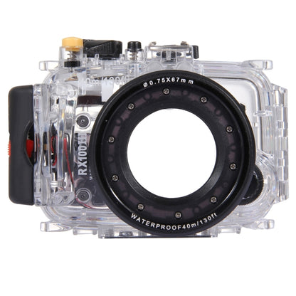 PULUZ 40m Underwater Depth Diving Case Waterproof Camera Housing for Sony RX100 III(Transparent) - Diving Cases by PULUZ | Online Shopping UK | buy2fix