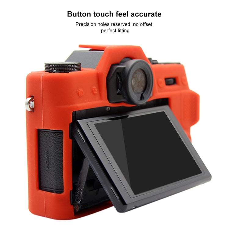 PULUZ Soft Silicone Protective Case for FUJIFILM XT10(Red) - Camera Accessories by PULUZ | Online Shopping UK | buy2fix