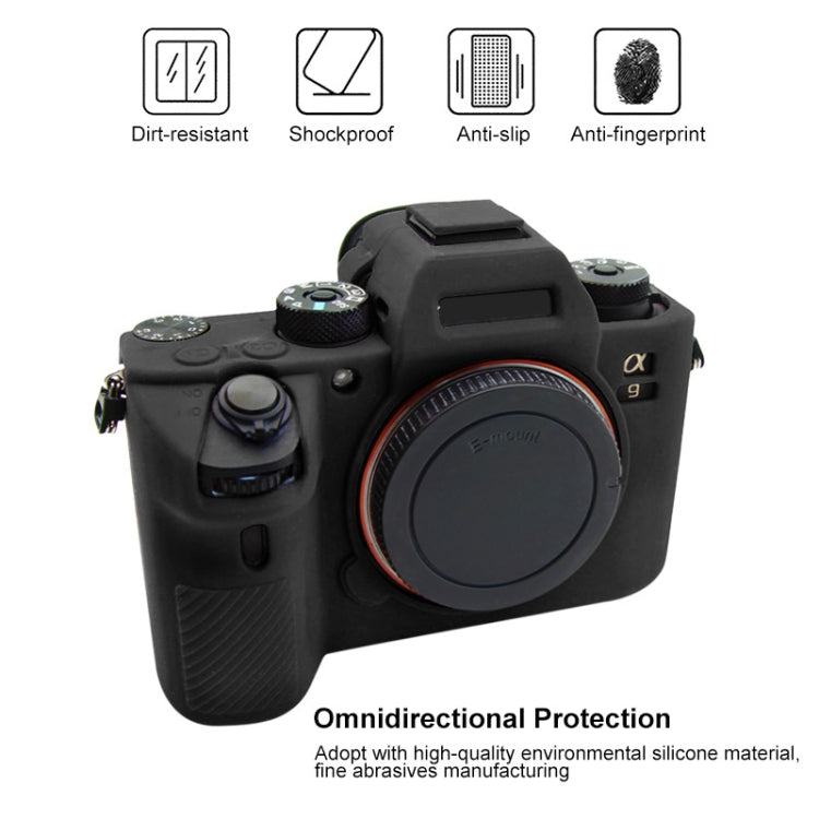 PULUZ Soft Silicone Protective Case for Sony A9 (ILCE-9) / A7 III/ A7R  III(Black) - Camera Accessories by PULUZ | Online Shopping UK | buy2fix