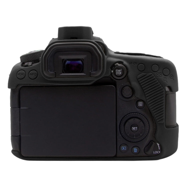 PULUZ Soft Silicone Protective Case for Canon EOS 90D(Black) - Camera Accessories by PULUZ | Online Shopping UK | buy2fix