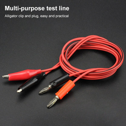 Banana Plug to Alligator Clip Wire Test Cable, Length: 1m - Consumer Electronics by buy2fix | Online Shopping UK | buy2fix