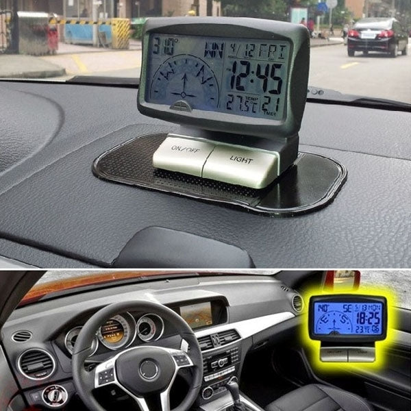 PR-166 3.5 inch LCD Multifunction Digital Car Compass - In Car by buy2fix | Online Shopping UK | buy2fix