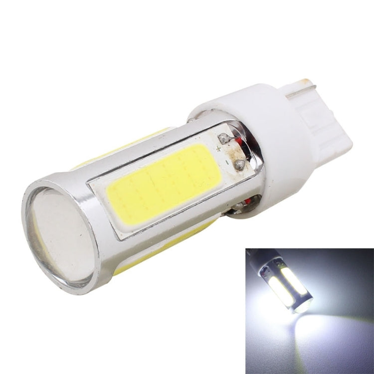 2PCS T20 Single Wire 1250LM 20W + 5W 5 x COB LED White Light Car Rear Fog Lamp Bulb, DC 12V - In Car by buy2fix | Online Shopping UK | buy2fix