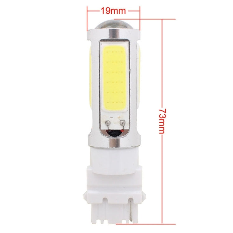 2PCS T25 Single Wire 1250LM 20W + 5W 5 x COB LED White Light Car Rear Fog Lamp Bulb, DC 12V - In Car by buy2fix | Online Shopping UK | buy2fix