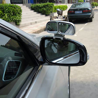 Right Side Rear View Blind Spot Mirror Universal adjustable Wide Angle Auxiliary Mirror(Black) - Convex Mirror & Accessories by buy2fix | Online Shopping UK | buy2fix