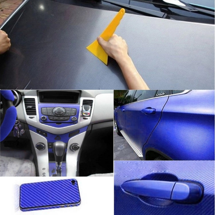 Car Decorative 3D Carbon Fiber PVC Sticker, Size: 127cm x 50cm(Dark Blue) - Auto Film by buy2fix | Online Shopping UK | buy2fix