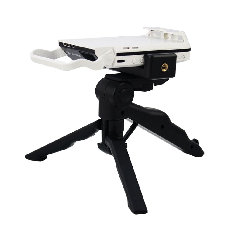 Portable Hand Grip / Mini Tripod Stand Steadicam Curve with Straight Clip for GoPro HERO 4 / 3 / 3+ / SJ4000 / SJ5000 / SJ6000 Sports DV / Digital Camera /  iPhone , Galaxy and other Mobile Phone(Black) - Desktop Holder by buy2fix | Online Shopping UK | buy2fix