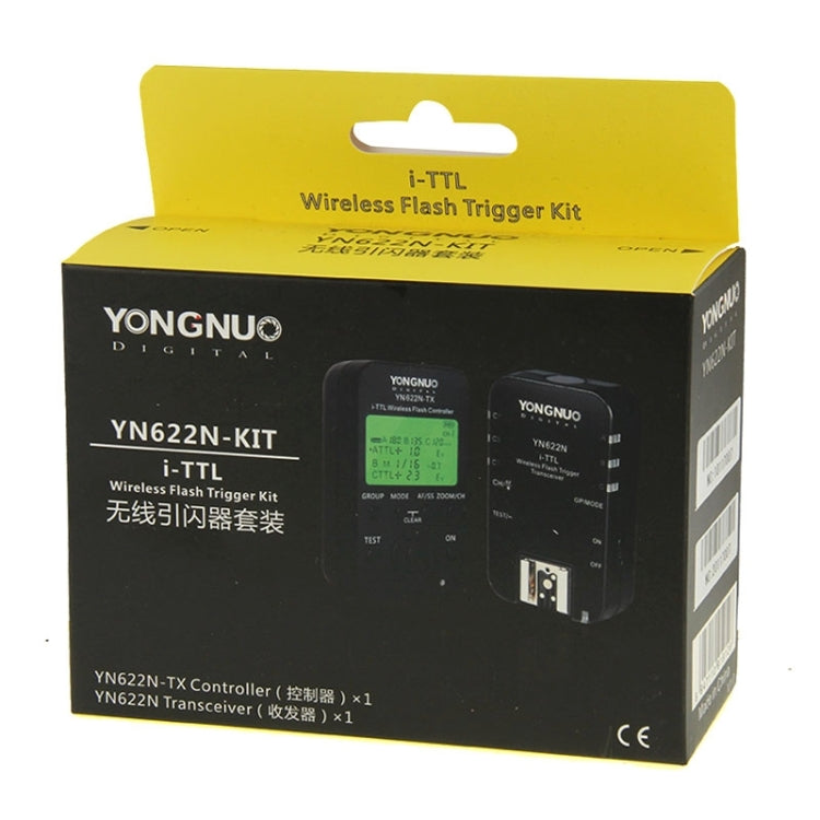 YONGNUO YN622N-KIT i-TTL Wireless Flash Trigger Controller + Transceiver Kit for Nikon Camera - Camera Accessories by YONGNUO | Online Shopping UK | buy2fix