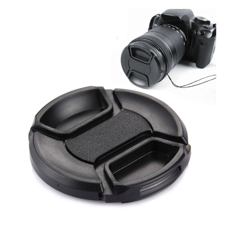 58mm Center Pinch Camera Lens Cap(Black) - Camera Accessories by buy2fix | Online Shopping UK | buy2fix