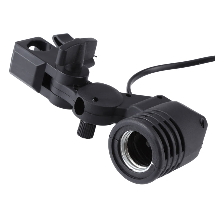E27 AC Socket Studio Light Mount Stand Umbrella Holder(Black) - Camera Accessories by buy2fix | Online Shopping UK | buy2fix